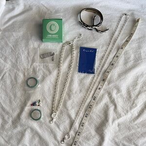 Origami Owl Charming Silver Chain Necklace with Living Locket Accessories